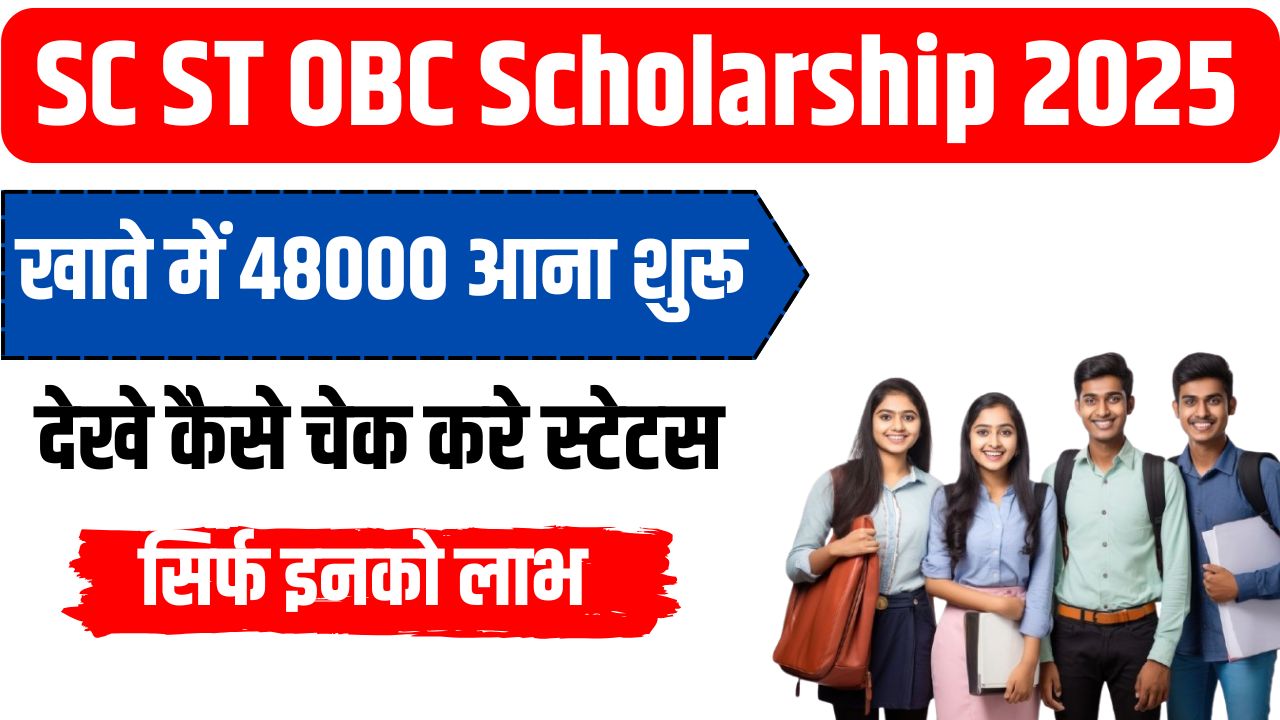 SC ST OBC Scholarship 2025 Apply Online