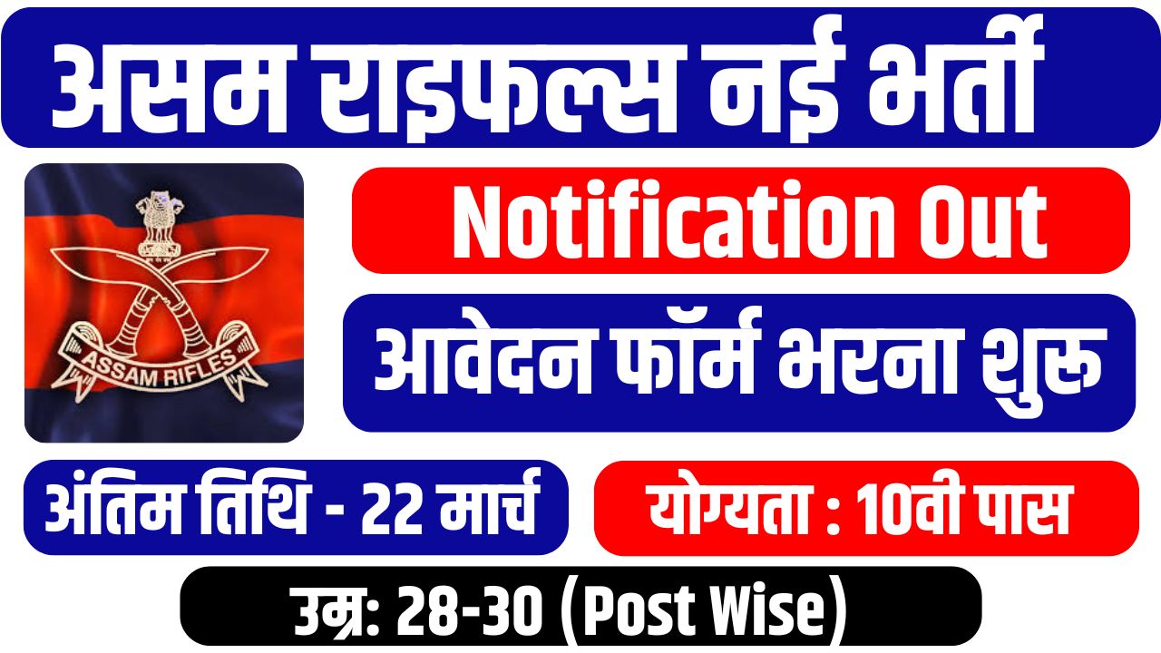 Assam Rifles Recruitment 2025
