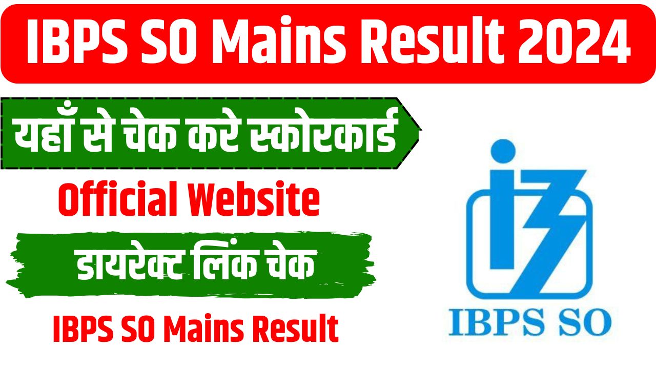 IBPS SO Mains Result 2024