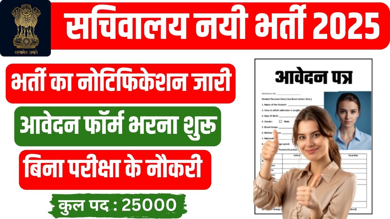 Sachivalaya New Recruitment 2025