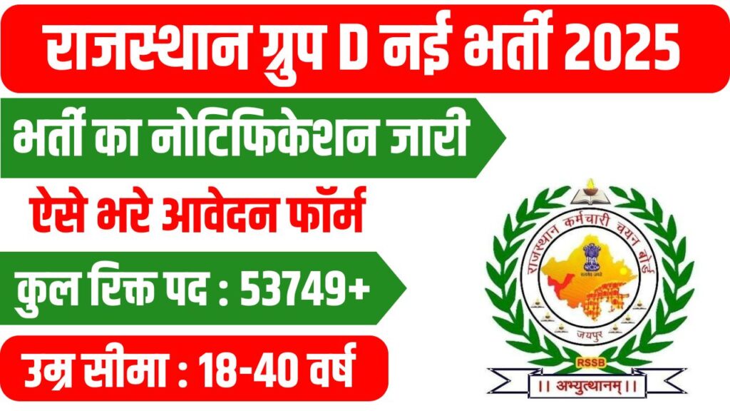 Rajasthan 4th Grade Vacancy 2025