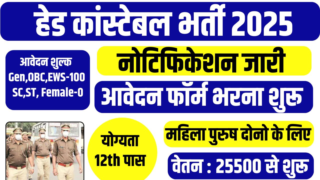 CISF Head Constable Recruitment 2025