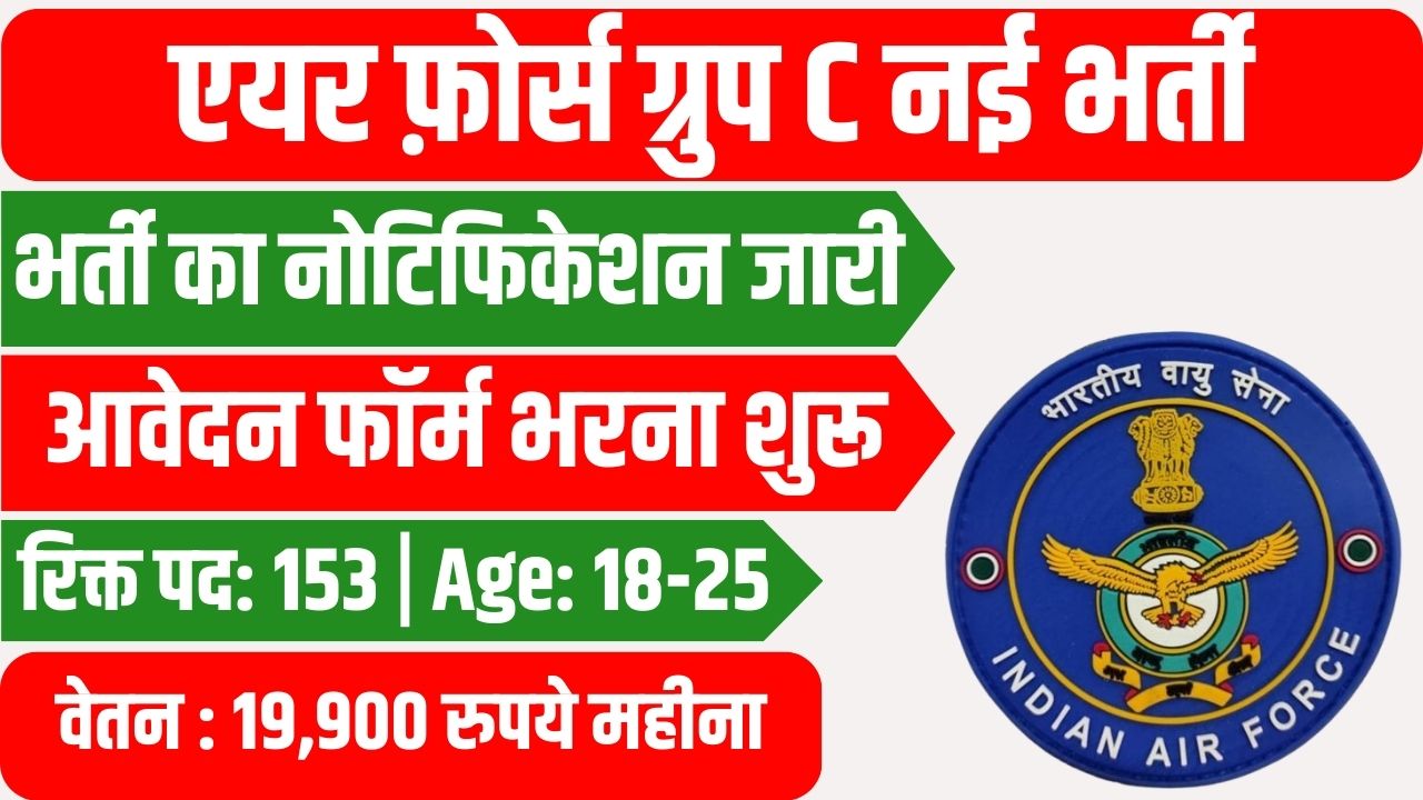 Indian Air Force Group C Recruitment 2025