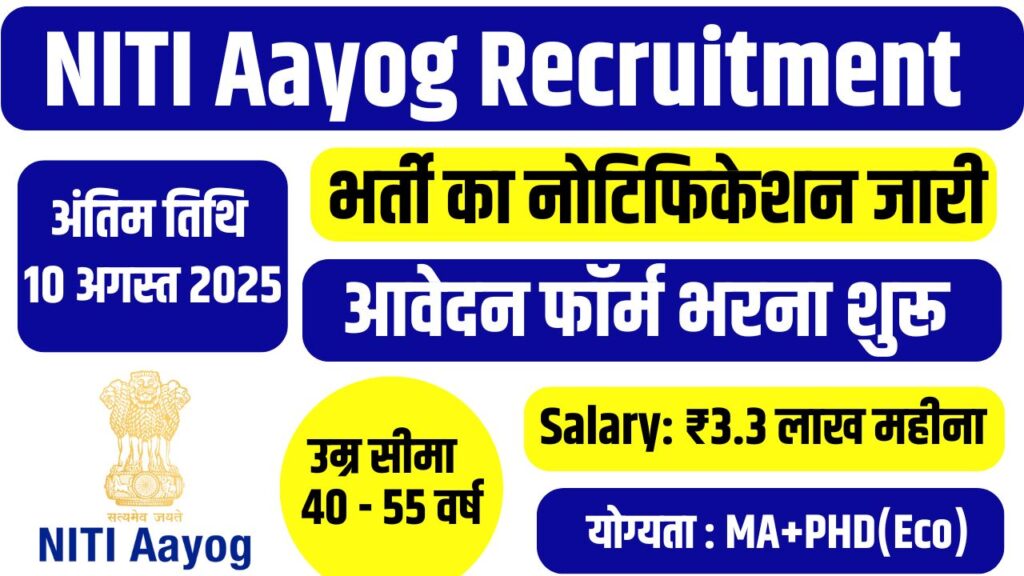 NITI Aayog Recruitment 2025