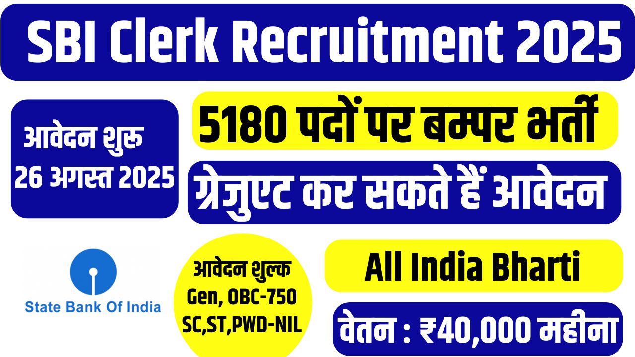 SBI Clerk Recruitment 2025