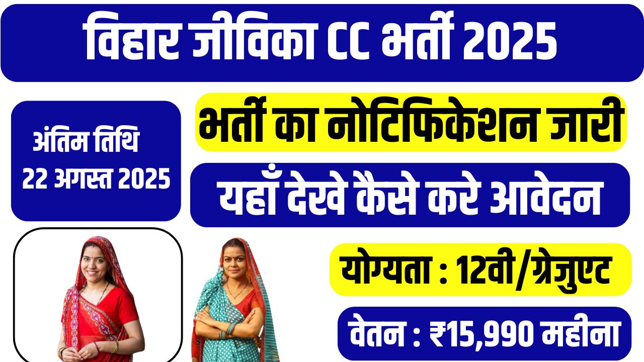 Bihar Jeevika CC Vacancy 2025