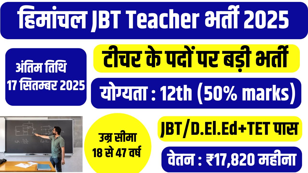 HP JBT Recruitment 2025