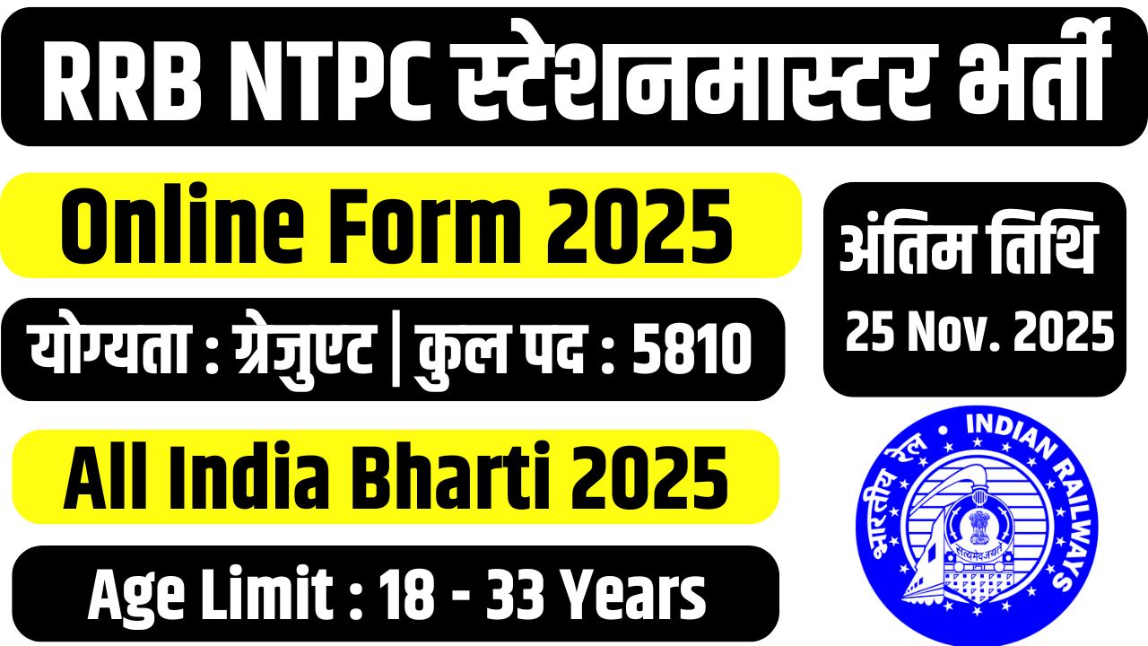 RRB NTPC New Vacancy 2025